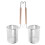 2Pcs Colher Escorredora De , Cesta , Aço Inoxidável 10
