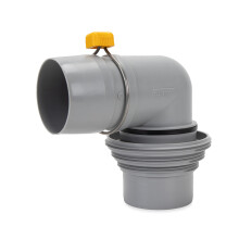 Gomito Camco RV Easy Slip e adattatore 4-1 | Presenta un diametro interno pi? grande per uno scarico pi? rapido e un adattatore adatto per tubi f