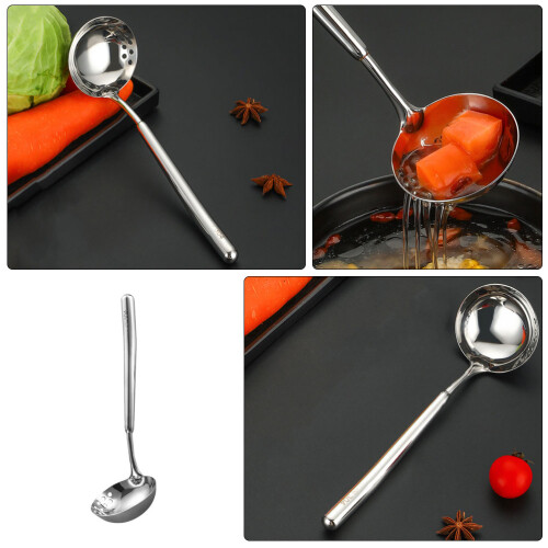 Concha De Aço Inoxidável 2 1 Com Longo Para Cozinha 2