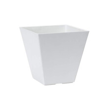 Nieuwigheid Artstone 35122 Ella vierkante plantenbak wit