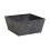 Nouveaut Ella Pot de fleurs carr bas 30,5 cm Noir 1