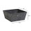 Nouveaut Ella Pot de fleurs carr bas 30,5 cm Noir 4