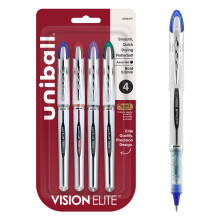 uni-ball uniball Vision Elite Rollerball bolνgrafos con punta negrita de 0,8 mm, surtido de 4 unidades