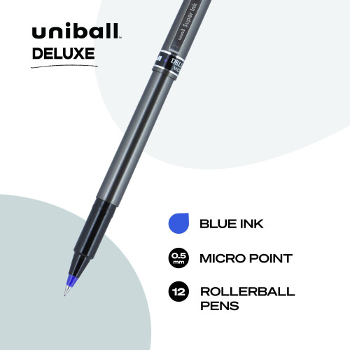 Uni-Ball uni-ball Deluxe Micro Point Tintenroller Blau (60027) 1
