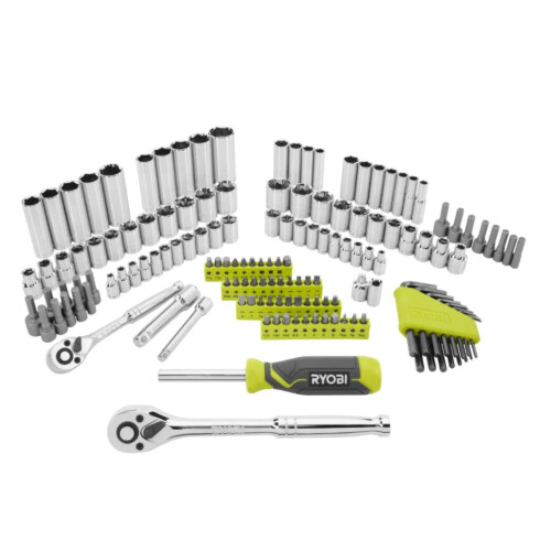 Ryobi RYOBI 156 PC Mechanics Set Socket Set SAE & Metric LINK Compatible 1