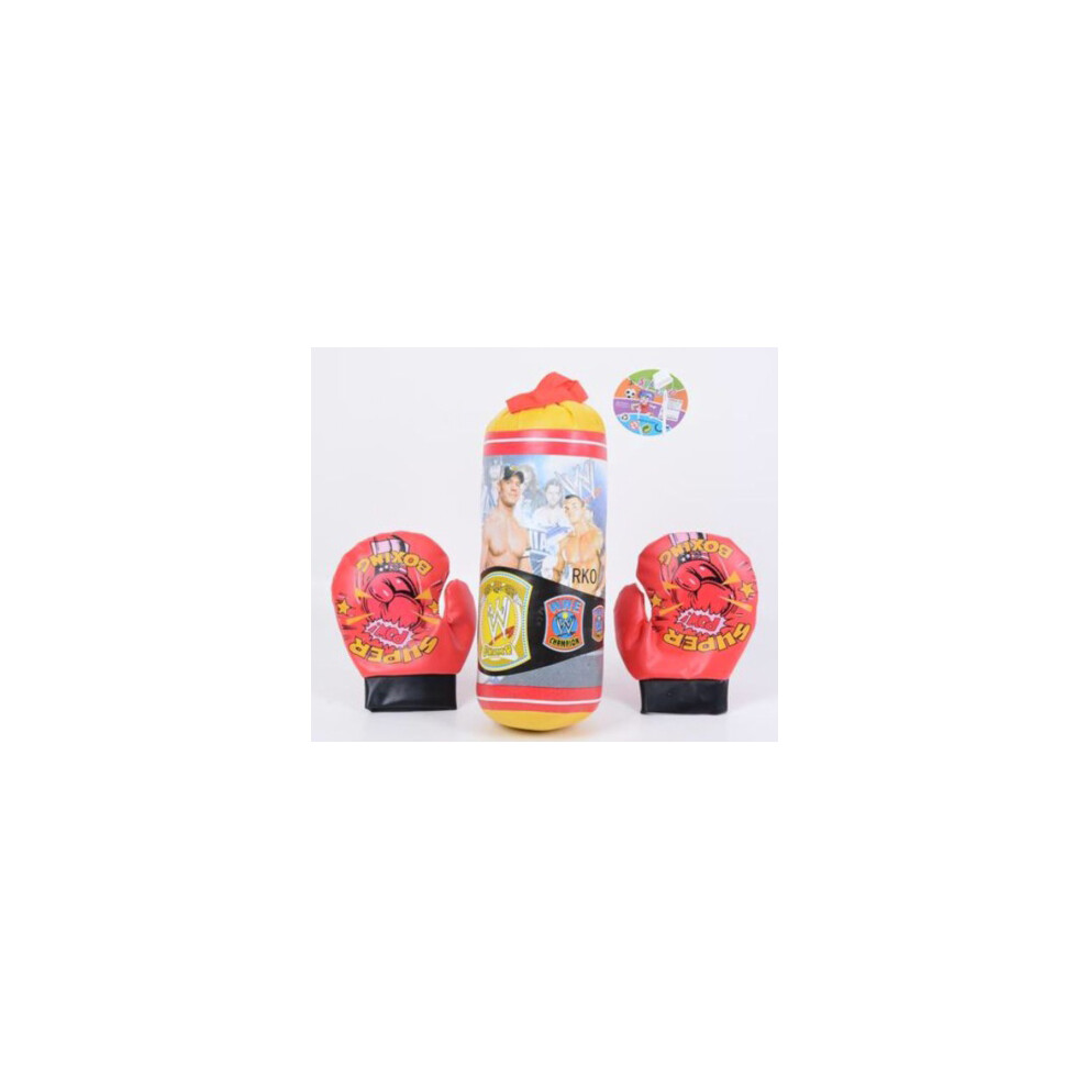 Sammar Gifts John Cena Wwe Kids Punching Bag Boxing Gloves Children 3 Pcs Set