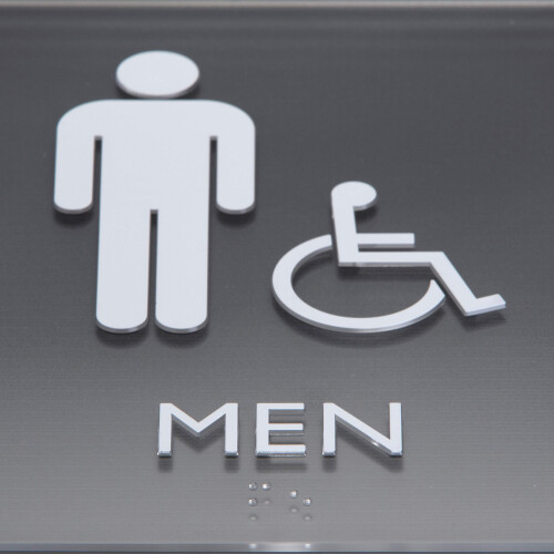 Lorell LLR02659 Toiletskilt 1 hver sort 1
