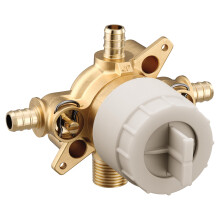 Moen U140XS M-CORE Mitigeur prfabriqu 4 ports pour baignoire et douche avec bague sertir, connexions et arrts PEX