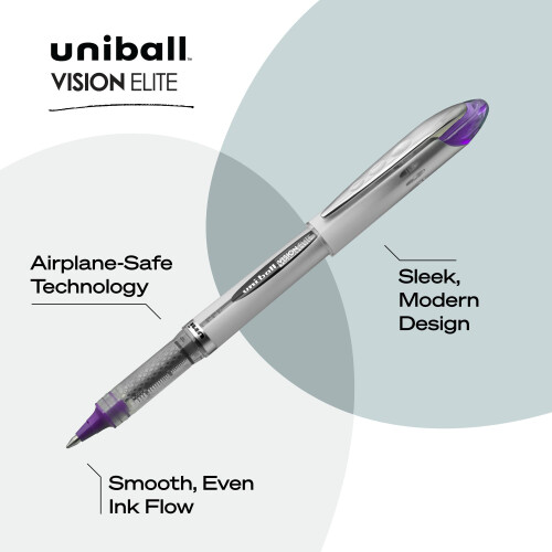 Uni-Ball uni-ball uniball Vision Elite Rollerball Pens with 0.8mm Bold Point Assorted 4 Count 2