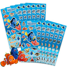Le Monde de Nemo - Lot de 12 feuilles d'autocollants Le Monde de Dory pour garons et filles - Sacs  cadeaux pour fte d'anniversaire d'enfants