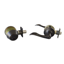 Design House 728014 Stratford Levier de porte d'entre universel 6 voies et pne dormant Combo Bronze huil