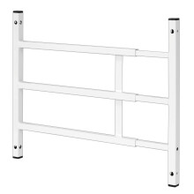 Prime-Line S 4748 Koolstofstaal Vaste 3-bar raamgrill voor huisbeveiliging en kinderveiligheid 15-3/4 inch tot 23-1/2 inch Wit (1 set)