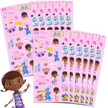 Paquete de recuerdos de fiesta de Disney Doc McStuffins para niρos y niρas ~ Paquete de 12 hojas de pegatinas de Doc McStuffins para bolsas de re
