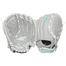 Rawlings | Guanto da softball Fastpitch serie Sure Catch | Verde acqua/Grigio/Bianco | LHT | 11'