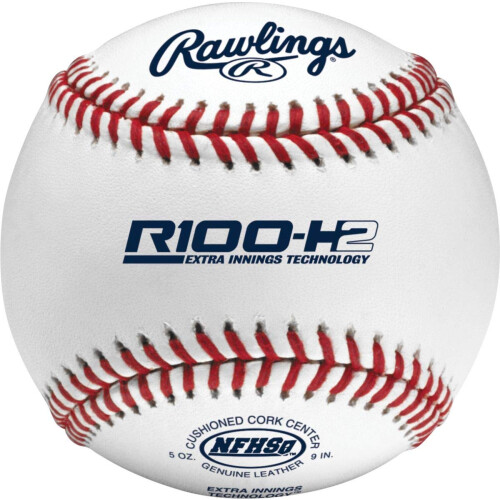 Rawlings | NFHS NOCSAE High School Game Baseballs | R100-H2 | Game/Practice Use | 12 Count