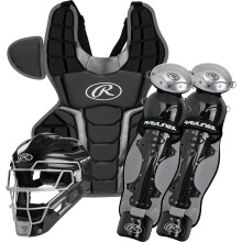 Rawlings | RENEGADE 2.0 Catcher-Set | Baseball | NOCSAE-zertifiziert | Erwachsene 15+ | Schwarz/Silber