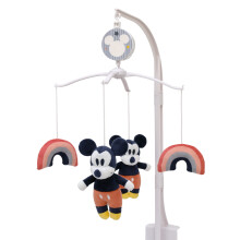 Disney Mickey and Friends Mickey Mouse rojo y negro con arco iris multicolor mσvil musical
