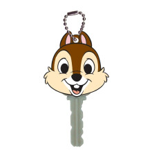 Llavero de PVC de tacto suave con chip de Disney