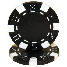 Brybelly Clay Composite Striped Dice 11,5-grams pokermarker (100-pack) - Tomma icke-denominerade pokermarker - Anpassade kontantspel och hemmakas