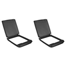 Rev-A-Shelf Couvercle de poubelle de 35 litres pour armoire de cuisine et de salle de bain, couvercle de poubelle en plastique de remplacement un