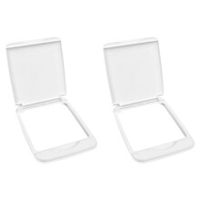 Rev-A-Shelf Coperchio per bidone della spazzatura sotto il lavandino da 35 Qt per cucina base e mobiletto del bagno Solo coperchio per bidone del