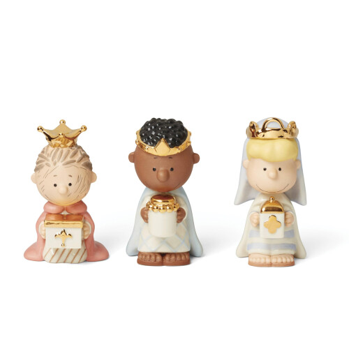 Lenox 895923 Peanuts Weihnachtskrippe 3 Könige Figuren