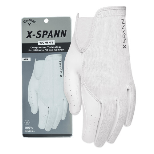 Callaway Callaway Golf X Spann Handschoen (Rechter Hand, Dames, Groot, Wit)