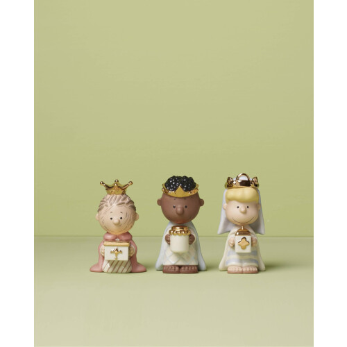 Lenox 895923 Peanuts Weihnachtskrippe 3 Könige Figuren 1