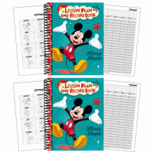 Eureka Mickey-lesplan en platenboek voor 40 weken, pakket van 2 (EU-866267-2)