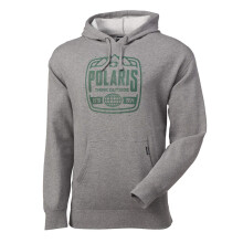 Polaris Sweat capuche en polaire doux et chaud pour homme Gris Stamp - Petit