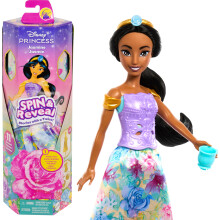 Mattel Disney Princess Jasmine Fashion Doll Set Spin & Reveal with 11 Surprises Including 5 Accessories 5 Stickers & Play Scene Inspired by Movie