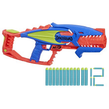 NERF DinoSquad Terrodak, 4 Blasters, 12 Elite Dart Foam Blasters, Dinosaur Speelgoed voor Buiten