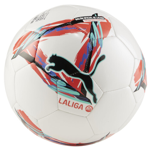 Puma PUMA Unisex ORBITA LALIGA Mini Voetbal, PUMA Wit-Multicolor SS24, Mini