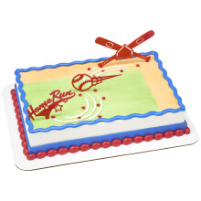 DecoSet Home Run Baseball Set Cake Topper Dcoration de Gteau pour Anniversaires ou Clbrations d'quipe Battes de Baseball Baseball et Home Ru
