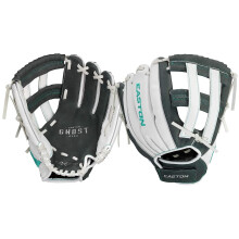 Easton | Guanto da softball per ragazzi GHOST FLEX | Lancio della mano destra | 11"""" | Grigio/Bianco/Menta