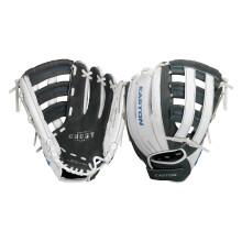 Easton | Guanto da softball per ragazzi GHOST FLEX | Lancio della mano sinistra | 12"""" | Grigio/Bianco/Blu Carolina