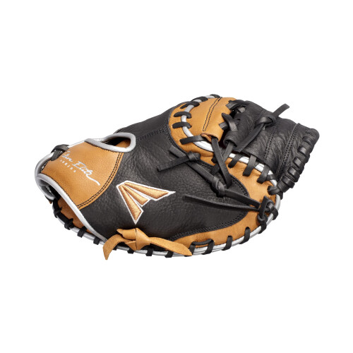 Easton | FUTURE ELITE Baseball Catcher's Mitt | 32,5"""" | 1-Piece Solid Web | H?jreh?ndskast | Sort/Kamel 1
