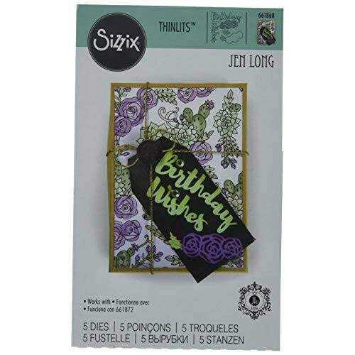 Sizzix Thinlits Die Souhaits d'anniversaire 2