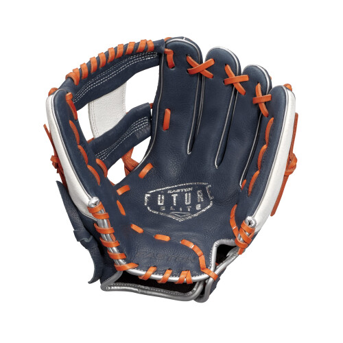 Easton | FUTURE ELITE Baseball Handske | 11"""" | I-Web | Hgerhandskast | Marin/Orange 2