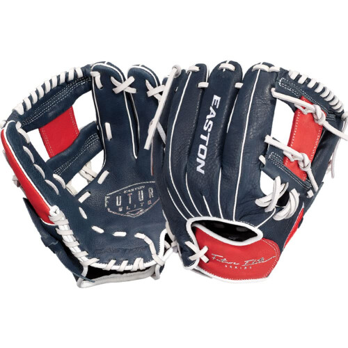 Easton | FUTURE ELITE Baseballhandschuh | 11"""" | Ich-Web | Linkswurf | Marine/Rot