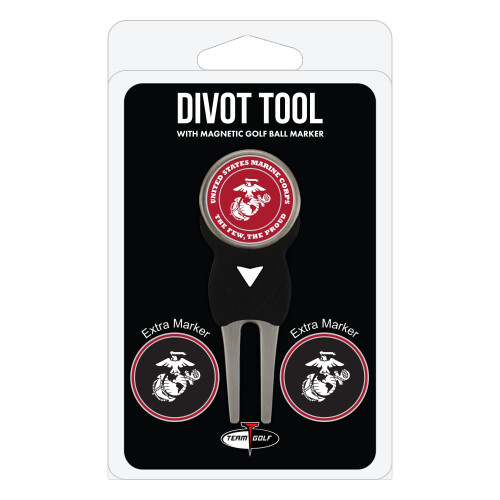 Team Golf Marine Divot Tool Pack met 3 Golfbalmarkers