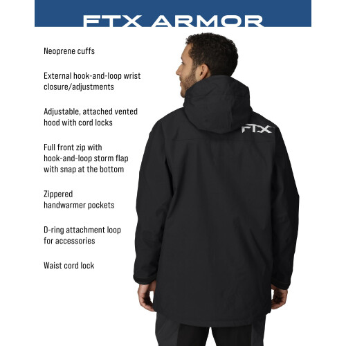 FROGG TOGGS FTX Armor Giacca da pesca/pescatore nera da uomo 2