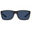 Under Armour UA Hustle Rectangular Sunglasses Shiny Black Frame w/ Blue Avio Lenses 2