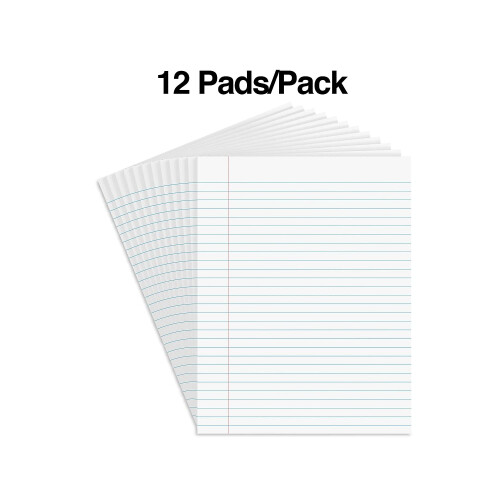 Staples Blocchi note Staples 8.5 x 11 pollici bianchi, 50 fg./pad, 12 pad/pack 1