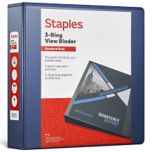 Staples 82646 Standaard 5 cm 3-Ring View Binder Blauw (26445-Cc)