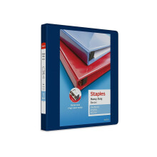 Staples 82700 Zware 1-Inch 3-Ring View Binder Blauw (24665)