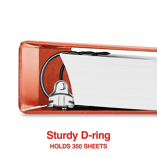 Staples Staples 82648 Standard 1 1/2-Inch 3-Ring View Binder Orange (26442-Cc) 2