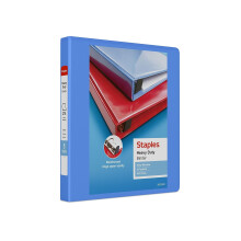 Staples 82695 Zware 1-Inch 3-Ring View Binder Periwinkle (24668)