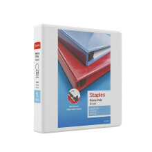 Staples 82684 Heavy Duty 1 1/2-Inch 3-Ring View Binder Wit (24677)