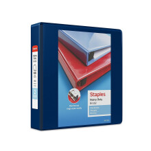 Staples 82673 Heavy Duty 2-Inch 3-Ring View Map Blue (24686)